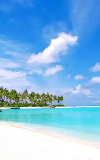 蓝色海岸高清风景手机壁纸