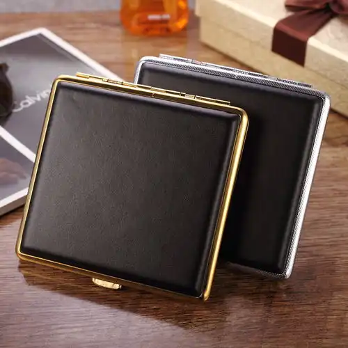 爱斗仕烟盒20支装金属烟盒超薄装高档烟盒套男士香烟盒子抽烟盒,一品好特惠