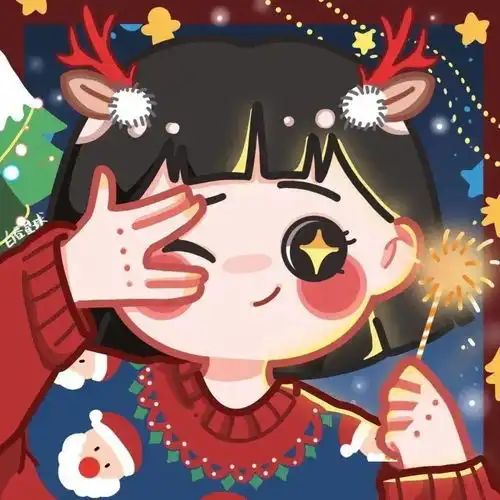 头像圣诞节情侣头像单人头像多人头像