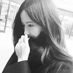 qq头像黑白女生冷酷霸气帅你的满不在乎终究让我输