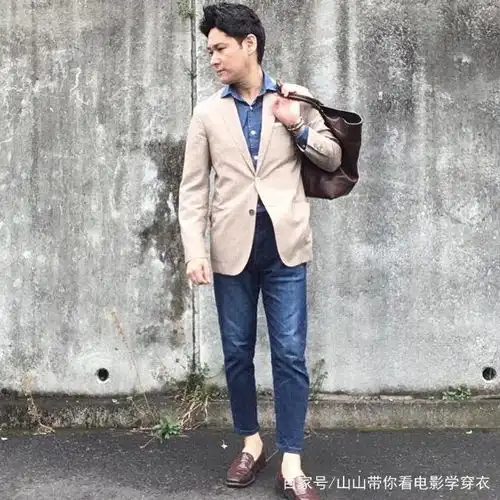 牛仔裤配西装普通男人也能快速学会的变帅方法