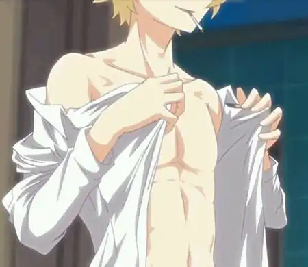 求一张动漫头像的原图.白衬衫腹肌