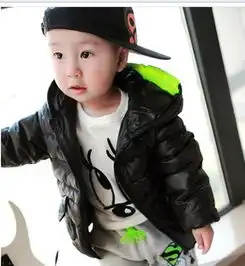 2014冬装新款韩版宝宝儿童小童男女童装棉衣撞色熊猫外套棉袄