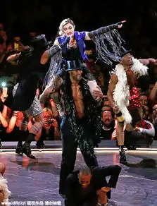 组图麦当娜热力开唱与猛男贴身热舞