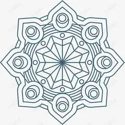 矢量蓝色曼陀罗素材图片免费下载高清psd千库网图片编号9147538