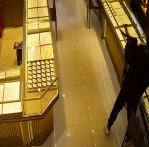 男子持刀抢劫金店,紧张到将刀砸飞,民警仅用3小时就将其抓获