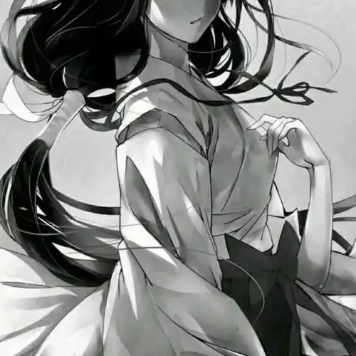 女生头像古风黑白女头像