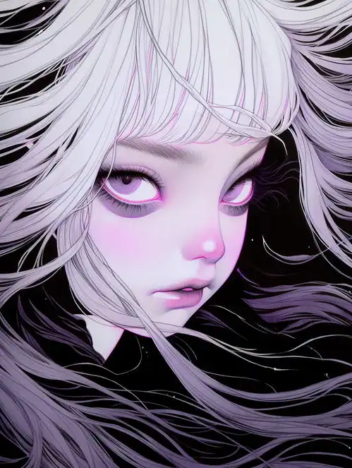 紫色风格头像人工智能midjourneymidjourney人物