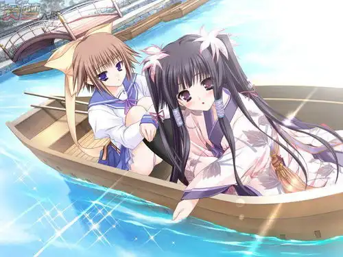 问一下,紫色长发粉色缎带穿着粉色和紫色相间的和服,是谁