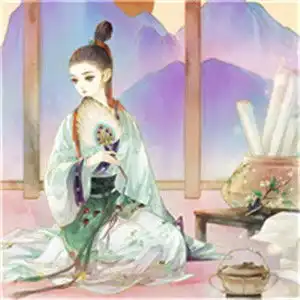 离别相思远缘分已尽手绘唯美古风美女头像