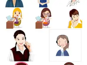 卡通客服美女海报设计免抠透明素材图片模板下载2.85mb办公商务大全生活工作
