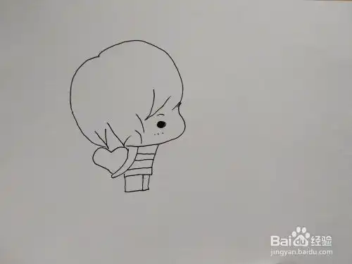 卡通小情侣的简笔画方法