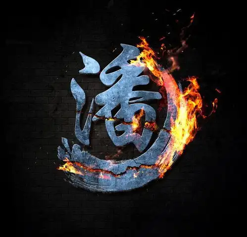 适合做微信头像的火焰霸气姓氏壁纸做一个真男人