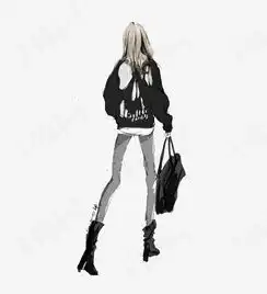 动漫风格女孩行走背影图素材图片免费下载高清png千库网图片编号9364835