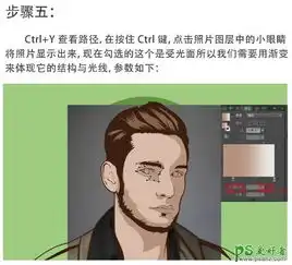 ps照片转手绘教程给帅气的欧美男人照片制作成非常酷的动漫效果3