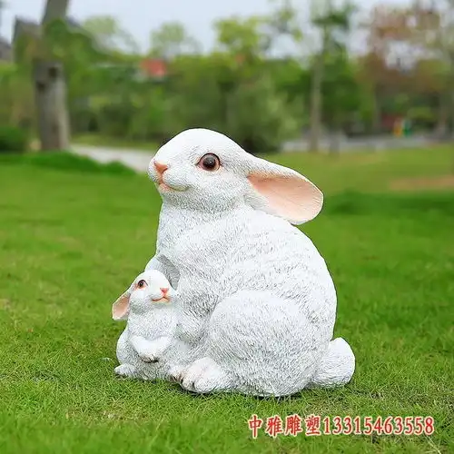 玻璃钢兔子先生雕塑北京玻璃钢雕塑兔子图片