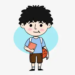 可爱人物运动男学生插画图片素材其他格式下载动漫人物大全