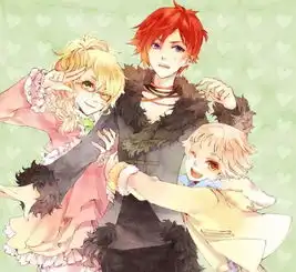 动漫三人图片两女一男