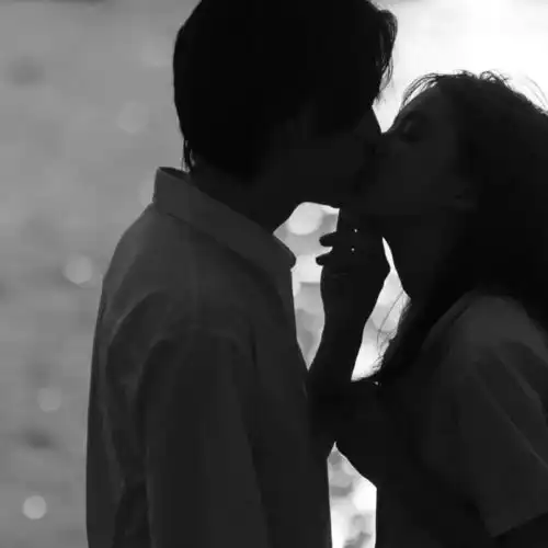 超酷黑白情侣头像