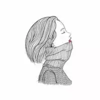 手绘短发少女头像微信头像图片大全