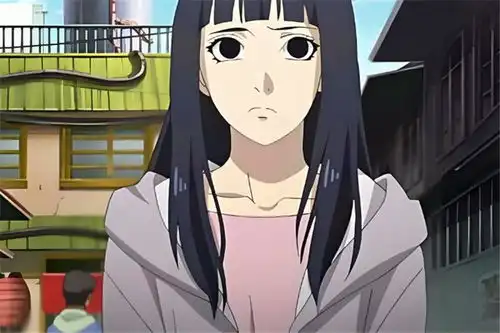 火影当日向雏田换上其他眼睛,正常眼很好看,轮回眼有点呆