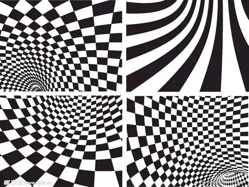 黑白条纹设计图条纹线条