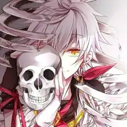 白色头发,黄眼睛的动漫男主角