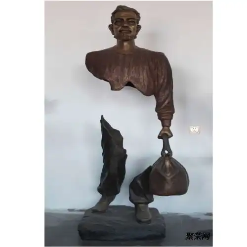 西方名作铜雕塑旅行者铜雕塑高尔基铜雕塑