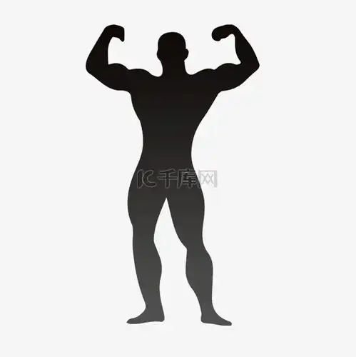 健身帅气卡通型男素材图片免费下载千库网