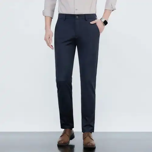 穿了会上瘾的男士冰蚕丝西裤,吸汗不粘腿,越穿越凉快