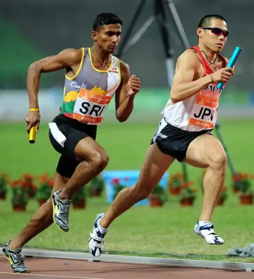 亚运男子4x400米接力预赛日本金丸佑三