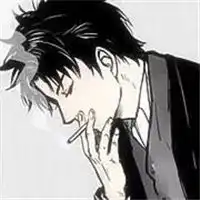 动漫男抽烟图片头像