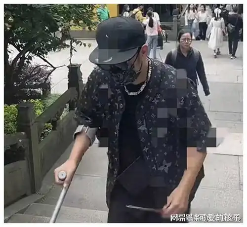 陈浩民去灵隐寺,拄拐棍疑受伤,穿万元衬衫引热议,戴帽子被指责