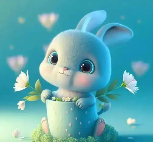 可爱呆萌的兔子头像