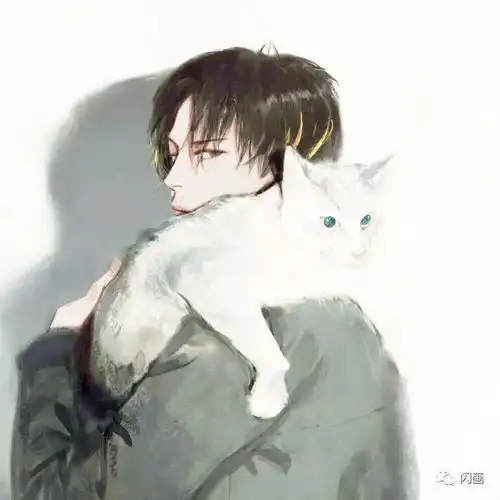 帅气个性男生手绘头像