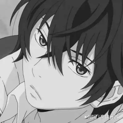 黑白动漫男生头像2021二次元男生黑白头像图片