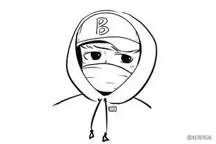 帅气小男孩简笔画图片