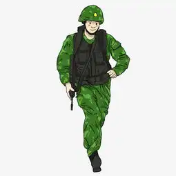 穿军绿色迷彩军装防弹背心头戴安全帽的男军人图片素材其他格式下载动漫人物大全