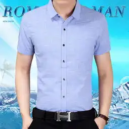 2018新款春夏装有型气质短袖衬衫男士s9193
