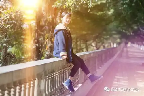 冬日暖阳花季少女