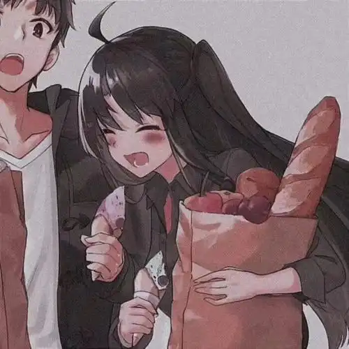 甜丧低糖动漫情侣头像对象吃起醋来有多可爱