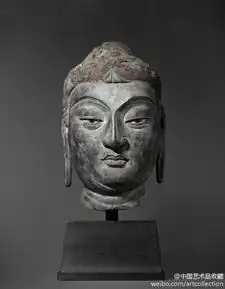 雕塑唐夹纻干漆佛头像