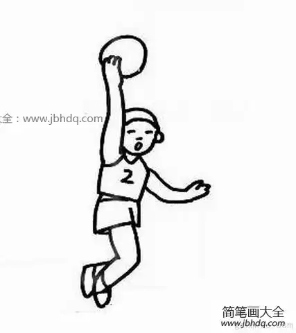 打篮球的小男孩