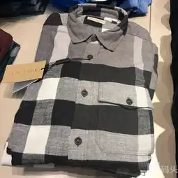 burberry巴宝莉博柏利男士厚款格纹衬衫ukcn