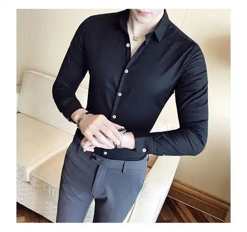 amha黑色衬衫怎么搭配,更加帅气男人味