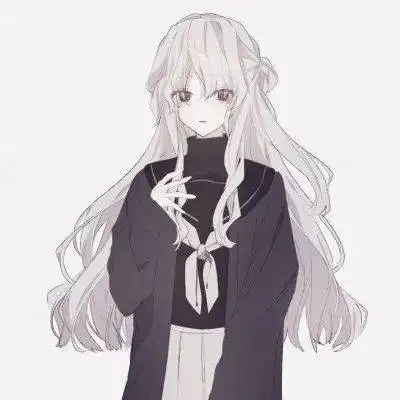 动漫女生头像从此岁月不扰千山共路万水同舟