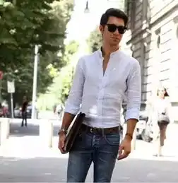 真的挺好看穿出型男的气质今年流行的衬衣