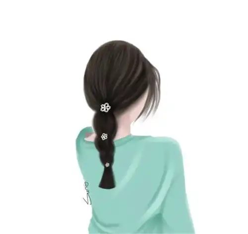 头像手绘气质女生背影,你喜欢哪一个