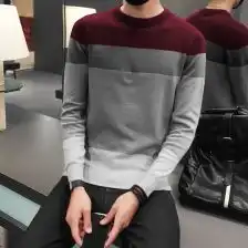 港风长袖t恤男
