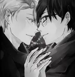 暗色动漫男生头像因为爱你,只要你一个肯定,我就足够勇敢